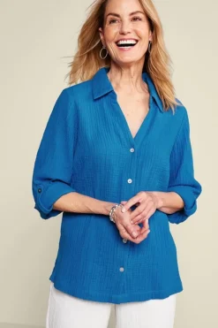 Best Addison Gauze Big Shirt Tops