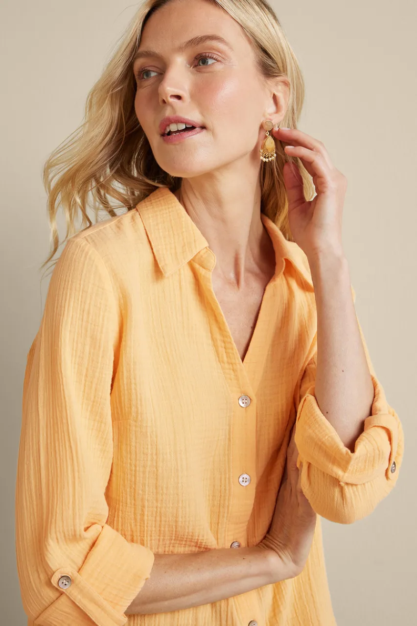 Best Addison Gauze Big Shirt Tops