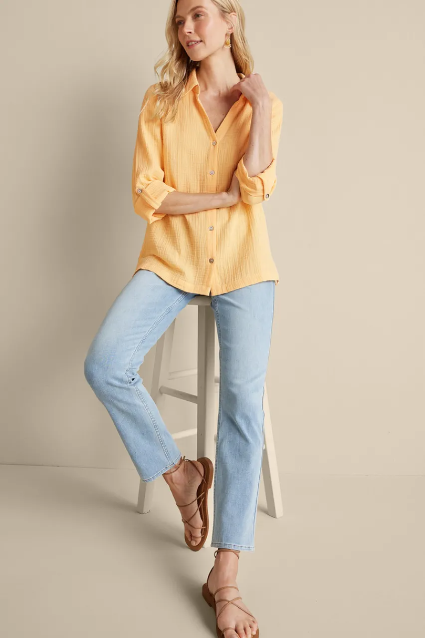 Best Addison Gauze Big Shirt Tops