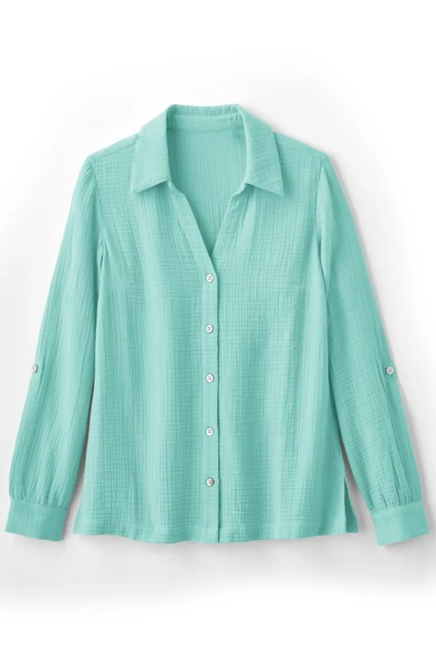 Best Addison Gauze Big Shirt Tops