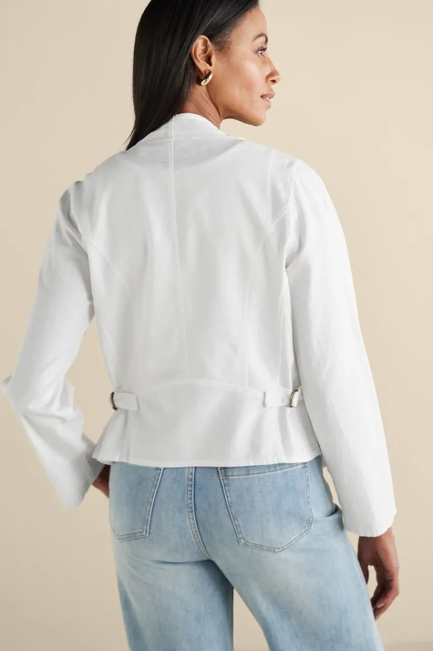 Alicante Linen Blend Topper Tops|Toppers