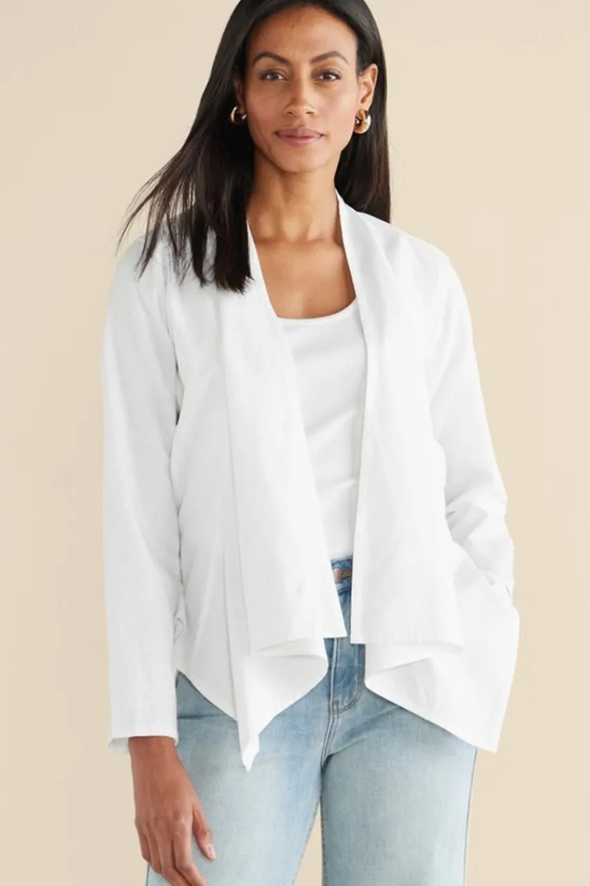 Alicante Linen Blend Topper Tops|Toppers