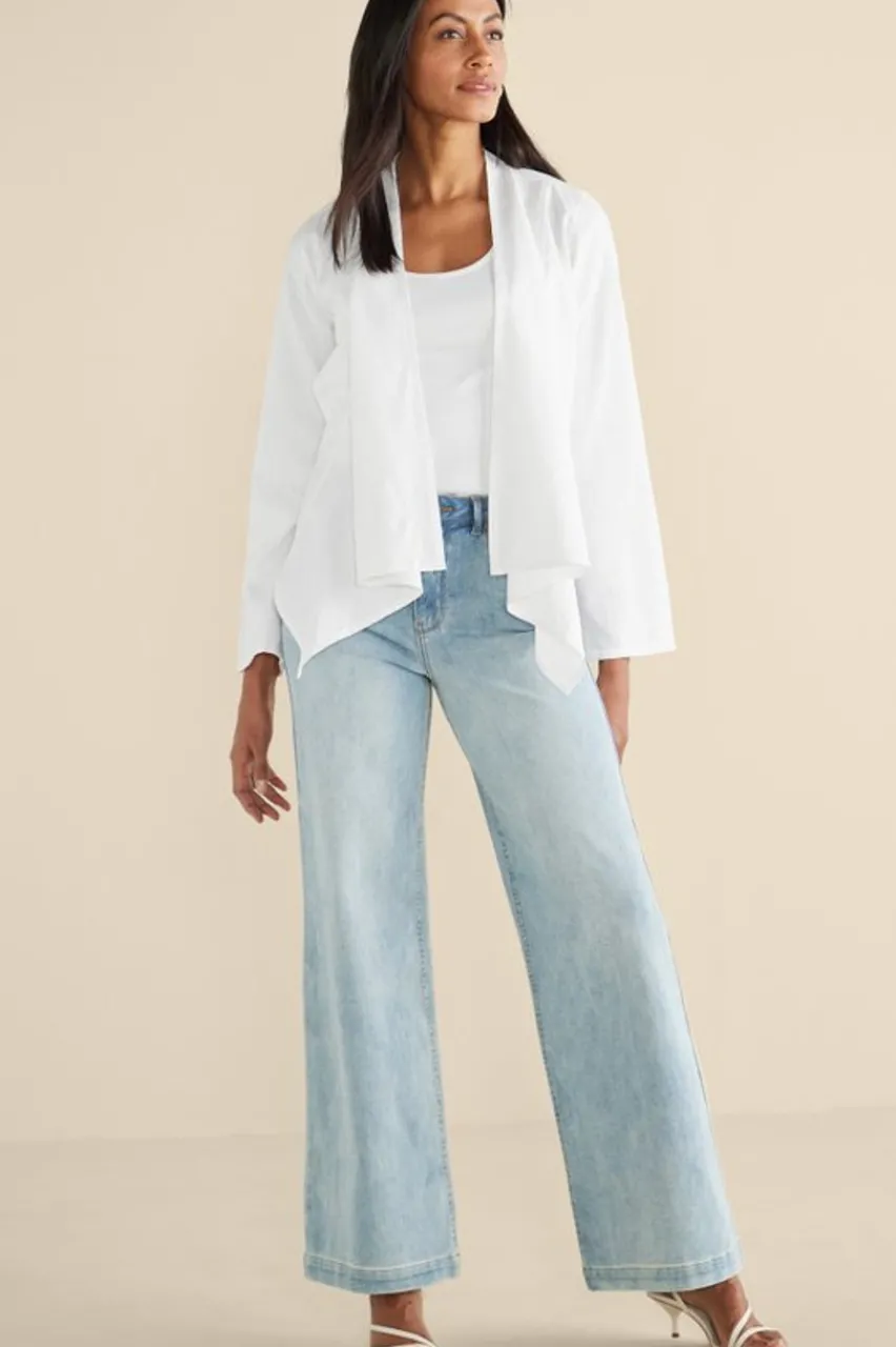 Alicante Linen Blend Topper Tops|Toppers