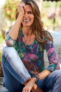 Clearance Alila 3/4 Sleeve Tunic Tops