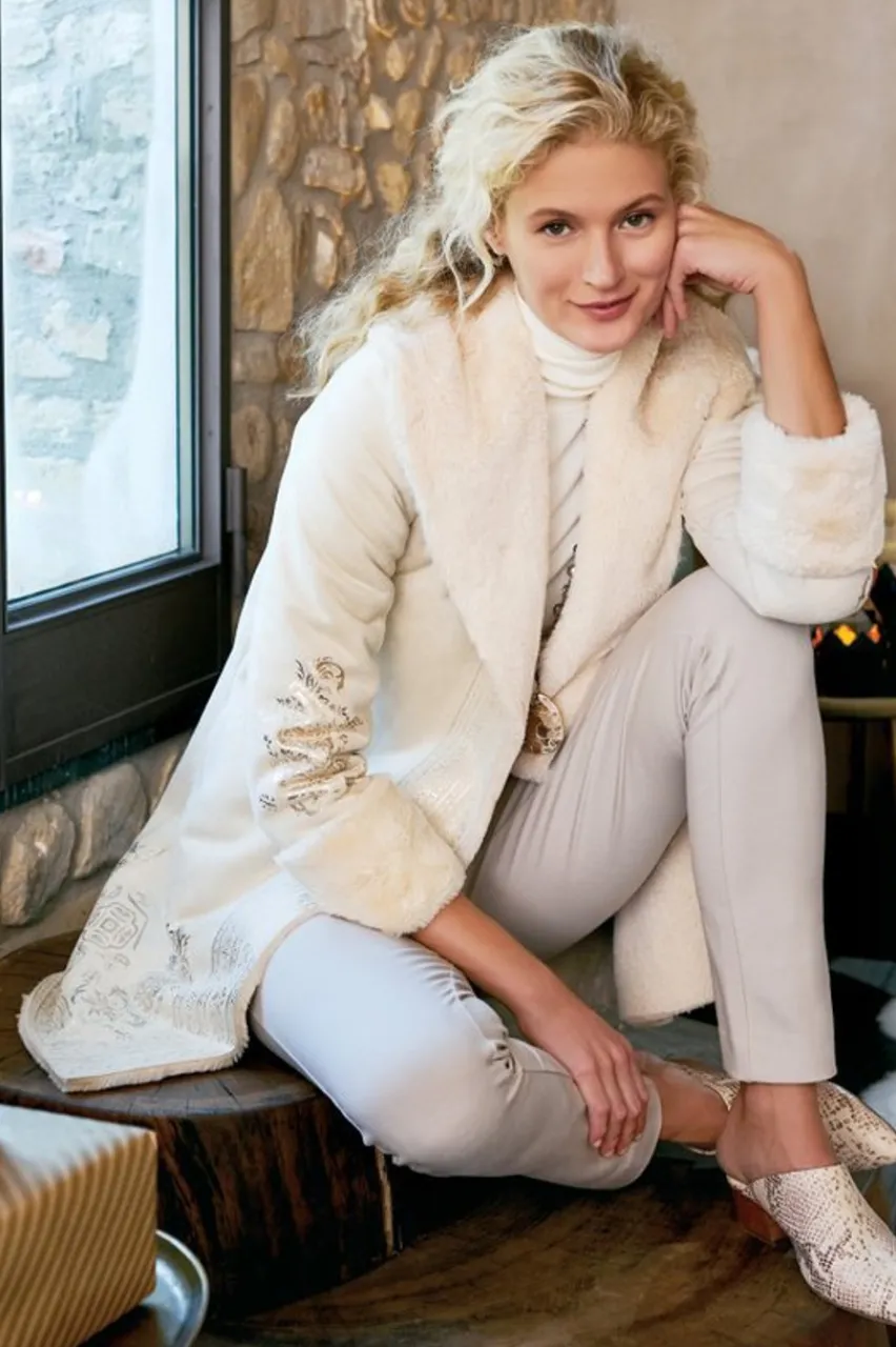 Clearance Anastasia Faux Shearling Coat Jackets & Coats