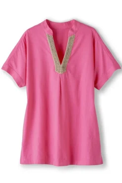 Sale Annalise Linen Blend Tunic Tops|Tunics & Leggings