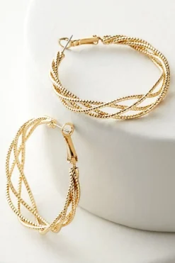 Best Aria Sparkle Hoops Earrings Jewelry|Earrings
