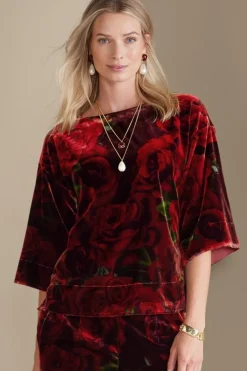 Clearance Aria Velvet Top Tops