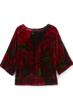 Clearance Aria Velvet Top Tops