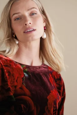 Clearance Aria Velvet Top Tops