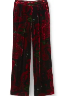 New Aria Velvet Wide Leg Pants Pants