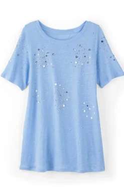 Hot Astra Linen Tee Tops