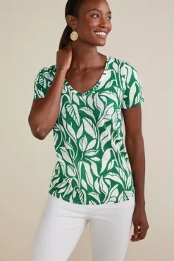 Aubrey Linen Slub Tee Tops