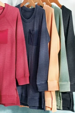 Online Autumn Waffle Tunic Tops|Tunics & Leggings