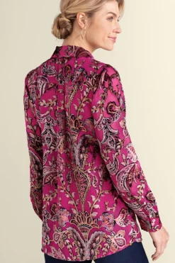 Bellarosa Velvet Tunic Tops