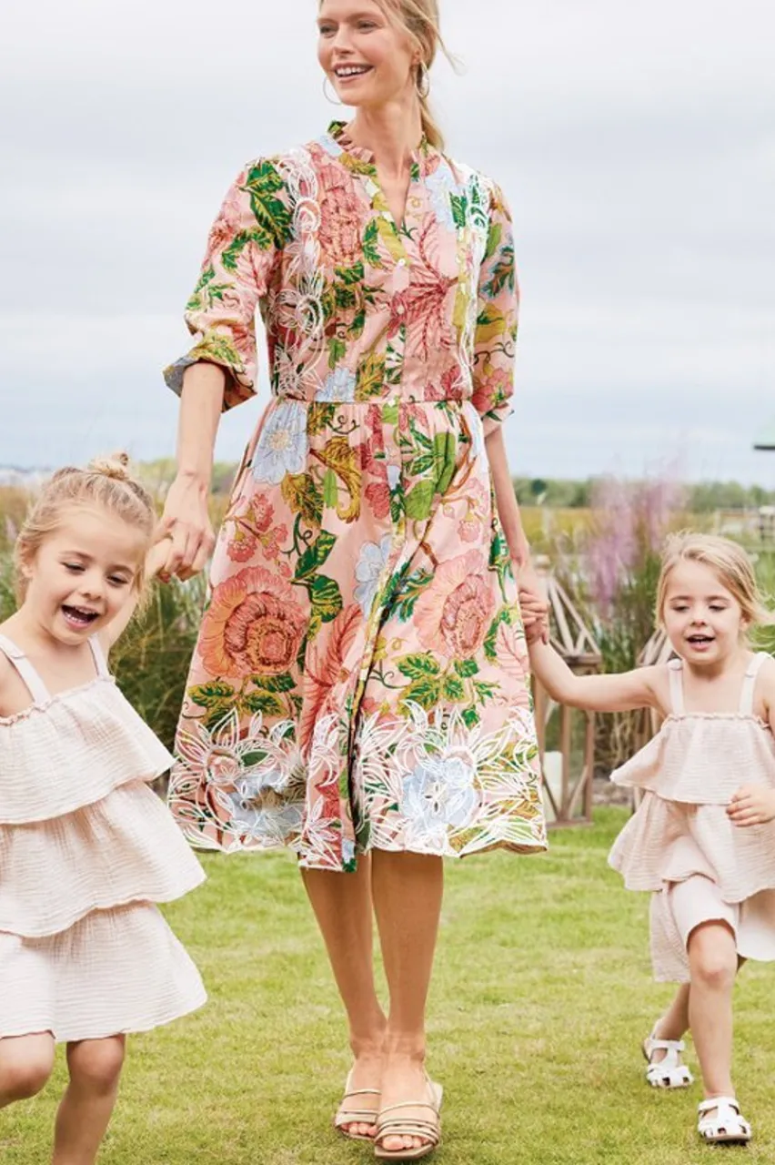 New Bellicia Embroidered Midi Dress Dresses