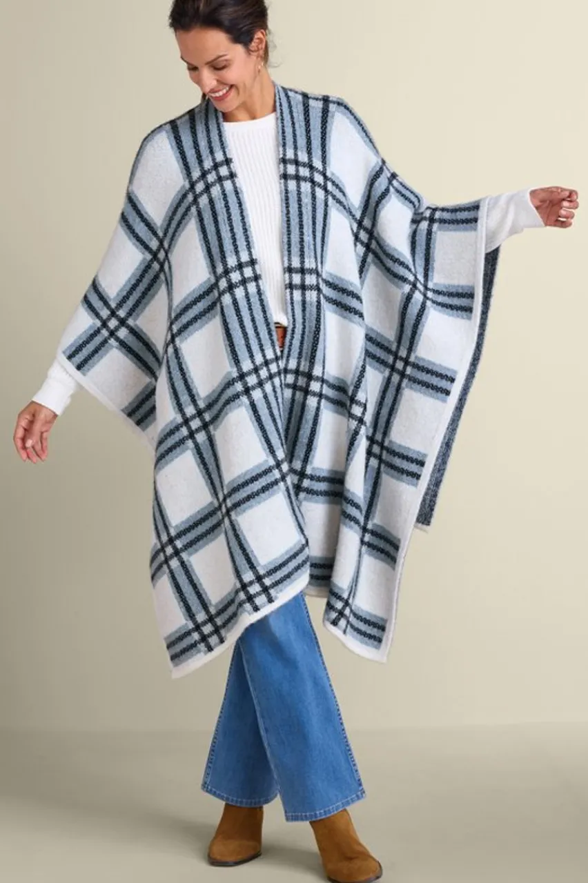 Clearance Braunwyn Plaid Wrap Scarves & Wraps