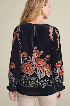 Discount Brielle Velvet Top Tops