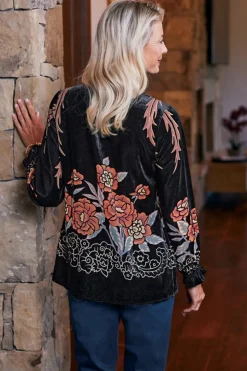 Discount Brielle Velvet Top Tops