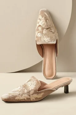 Hot Carolina Embroidered Mule Shoes