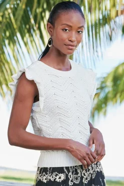 New Celina Flutter Sleeve Sweater Tops|Sweaters & Cardigans