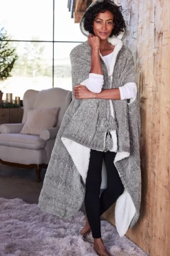 Hot Chenille Sherpa Wearable Throw Sleepwear & Lounge|Scarves & Wraps