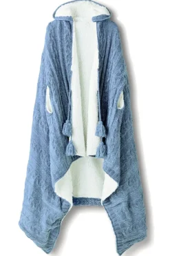 Hot Chenille Sherpa Wearable Throw Sleepwear & Lounge|Scarves & Wraps