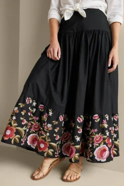 Best Cindi Embroidered Maxi Skirt Skirts
