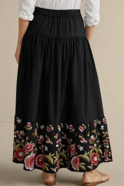 Best Cindi Embroidered Maxi Skirt Skirts