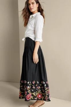 Best Cindi Embroidered Maxi Skirt Skirts