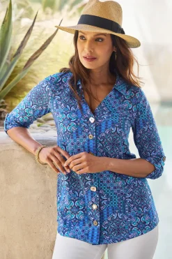 Danielle 3/4 Sleeve Tunic Tops|Tunics & Leggings