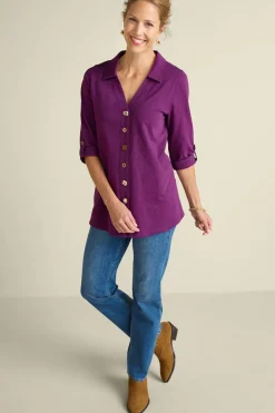 Danielle 3/4 Sleeve Tunic Tops|Tunics & Leggings