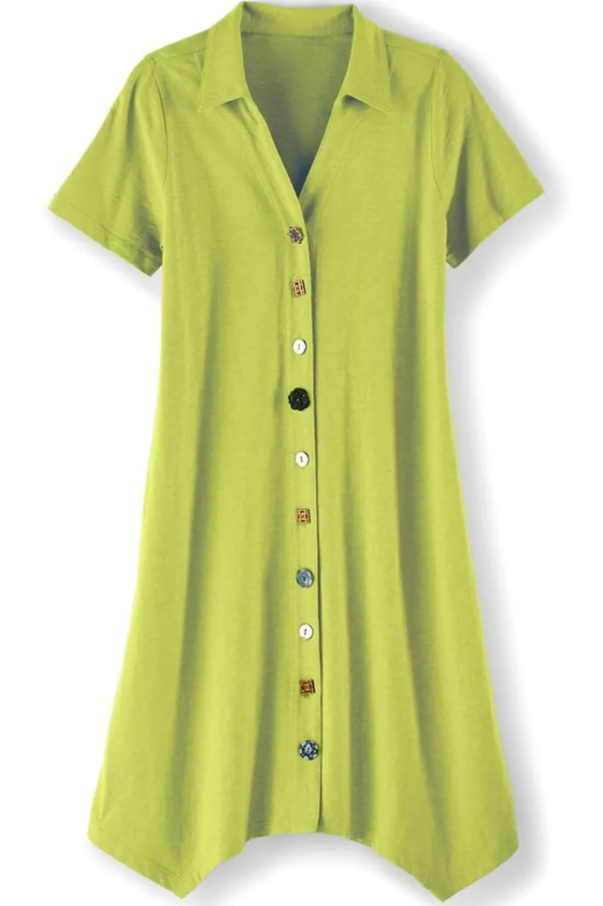 Best Danielle Button Dress Dresses