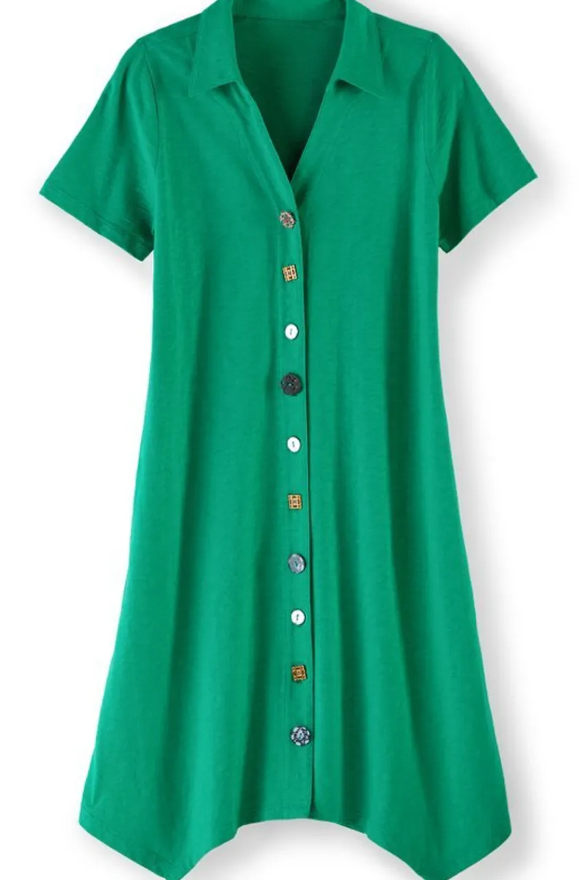 Best Danielle Button Dress Dresses