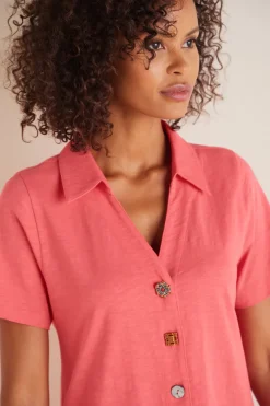 Best Danielle Button Dress Dresses