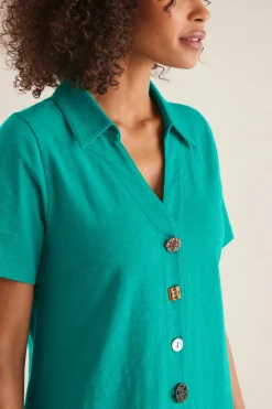 Best Danielle Button Dress Dresses