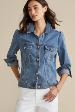 Outlet Diana Shapely Denim Jacket Toppers|Jackets & Coats