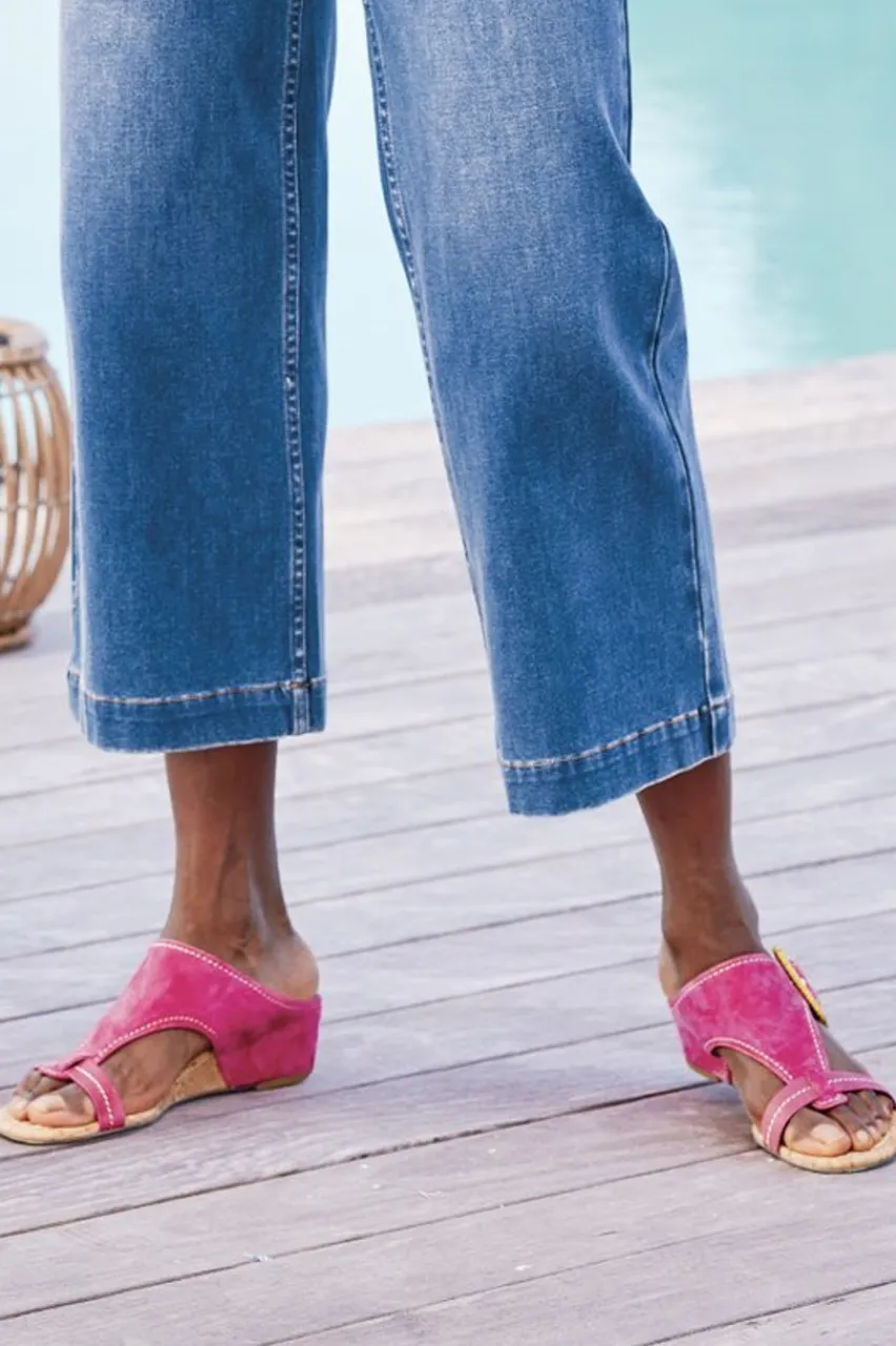 New Donald Pliner Ofelia Wedge Slide Shoes