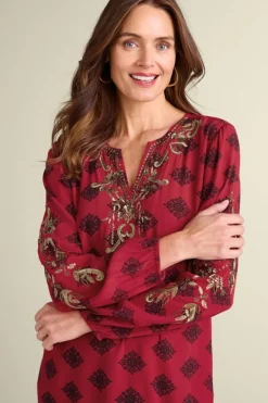 Clearance Eboni Embellished Tunic Tops