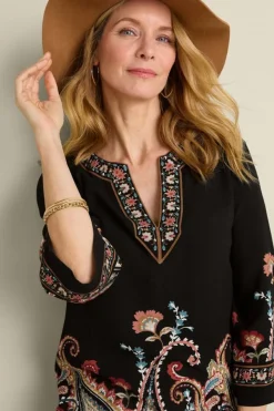 Elma 3/4 Sleeve Tunic Tops|Tunics & Leggings