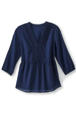 Clearance Elodie Windowpane Gauze Top Tops