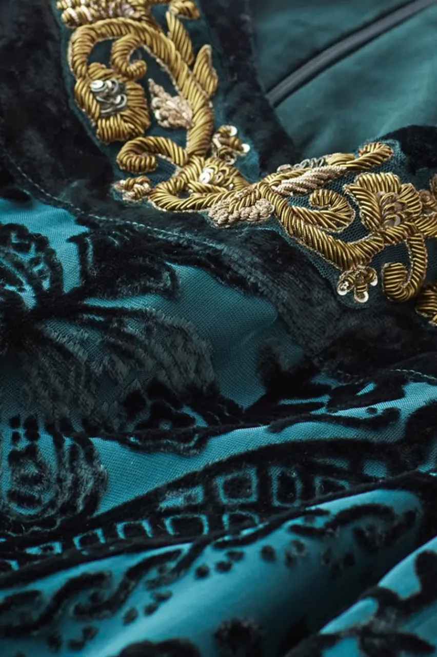 Outlet Emaline Velvet Burnout Maxi Dress Dresses