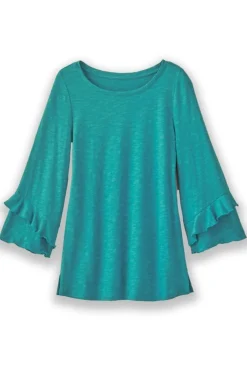 Sale Erin Linen Blend Tunic Tops