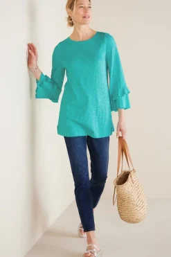 Sale Erin Linen Blend Tunic Tops