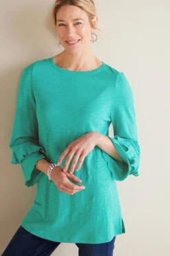 Sale Erin Linen Blend Tunic Tops