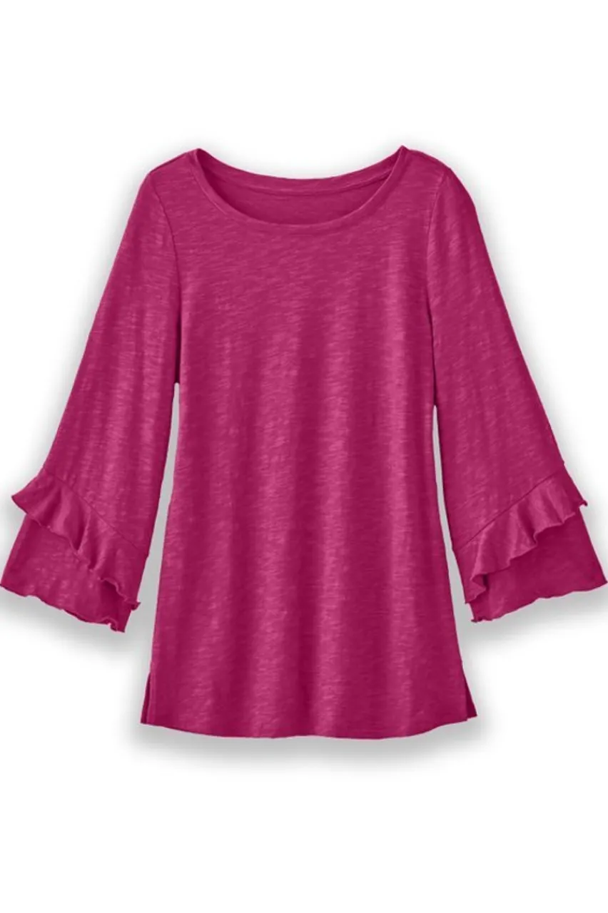 Sale Erin Linen Blend Tunic Tops