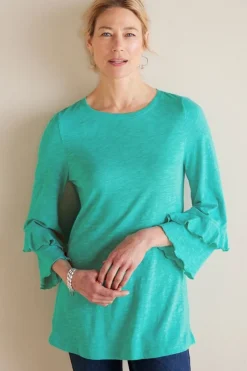 Sale Erin Linen Blend Tunic Tops