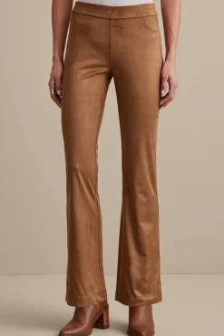 New Faux Suede Bootcut Pants Pants
