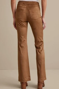 New Faux Suede Bootcut Pants Pants