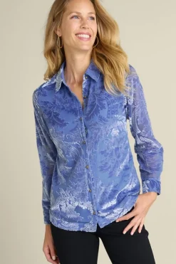 Discount Floreat Velvet Shirt Tops